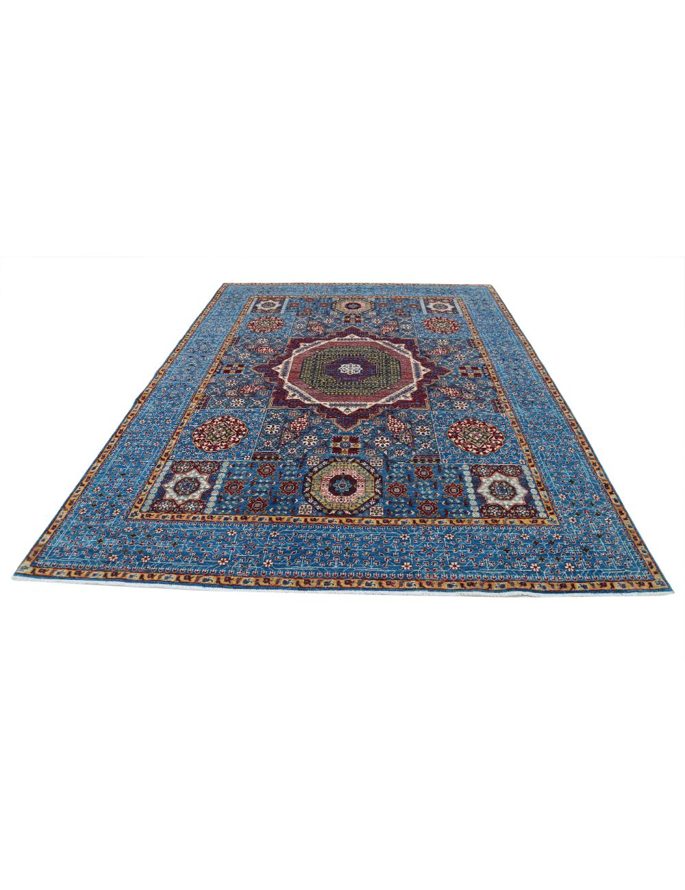 Hand Knotted Mamluk Wool Rug 7' 11" x 10' 4" - No. AT96368