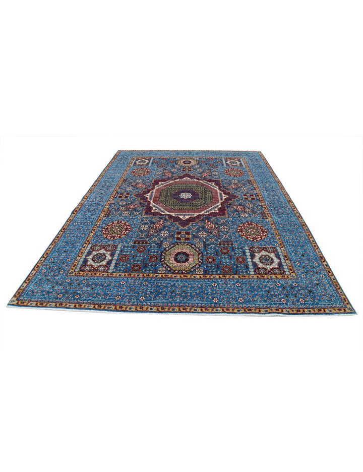 Hand Knotted Mamluk Wool Rug 7' 11" x 10' 4" - No. AT96368