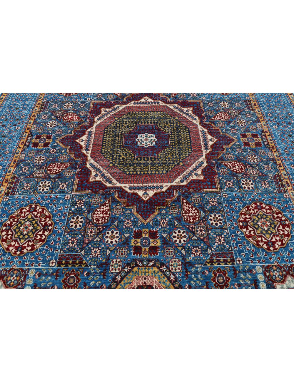 Hand Knotted Mamluk Wool Rug 7' 11" x 10' 4" - No. AT96368