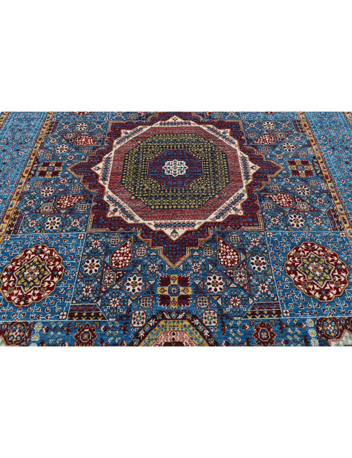 Hand Knotted Mamluk Wool Rug 7' 11" x 10' 4" - No. AT96368