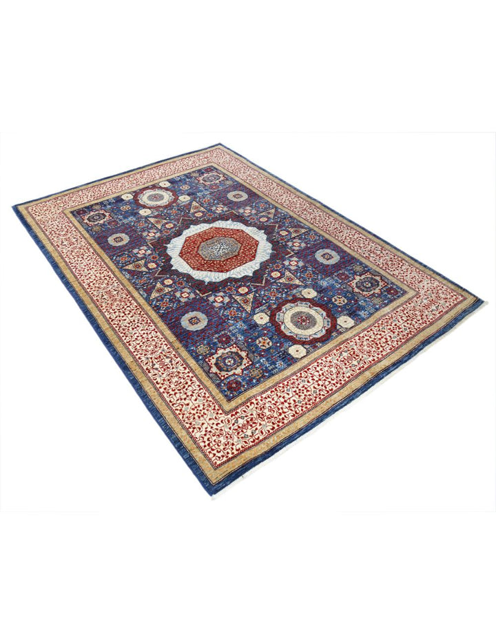 Hand Knotted Fine Mamluk Wool Rug 4' 11" x 6' 11" - No. AT34735
