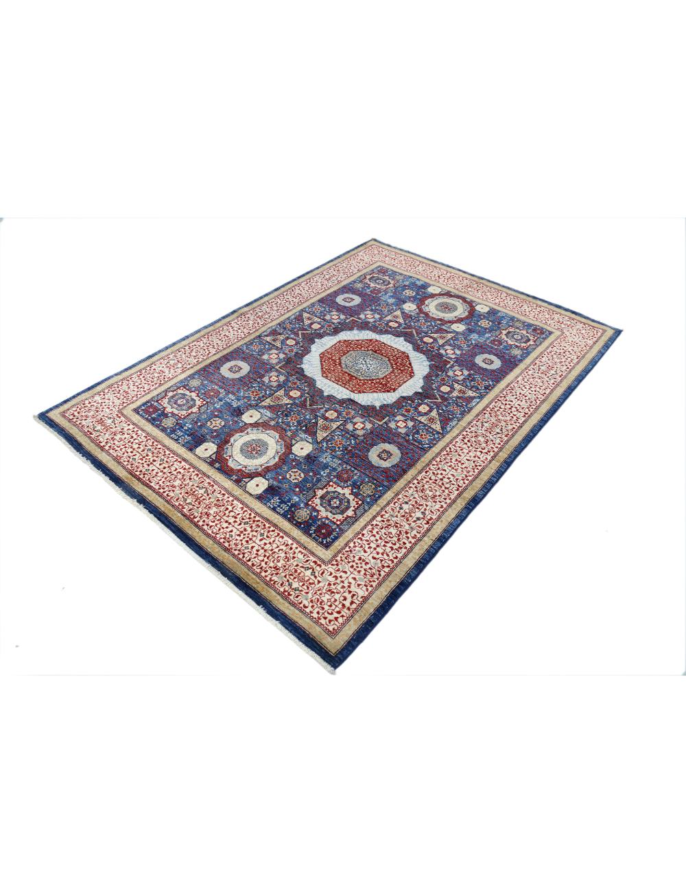 Hand Knotted Fine Mamluk Wool Rug 4' 11" x 6' 11" - No. AT34735
