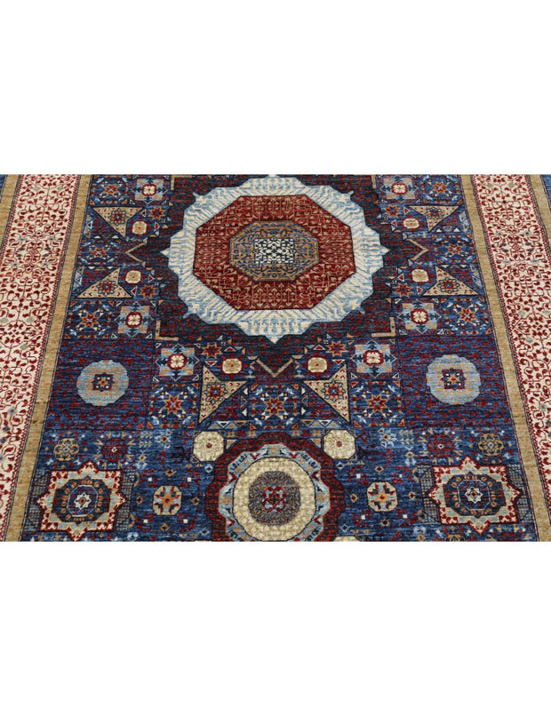 Hand Knotted Fine Mamluk Wool Rug 4' 11" x 6' 11" - No. AT34735
