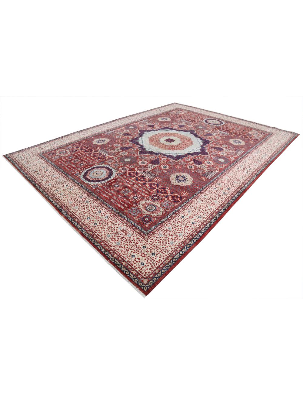 Hand Knotted Fine Mamluk Wool Rug 10' 1" x 13' 9" - No. AT14725