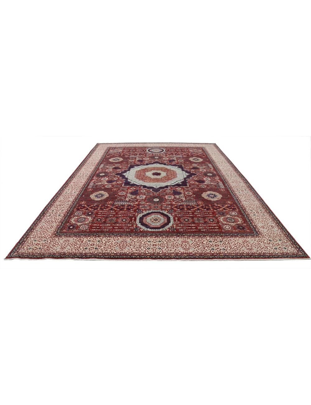 Hand Knotted Fine Mamluk Wool Rug 10' 1" x 13' 9" - No. AT14725