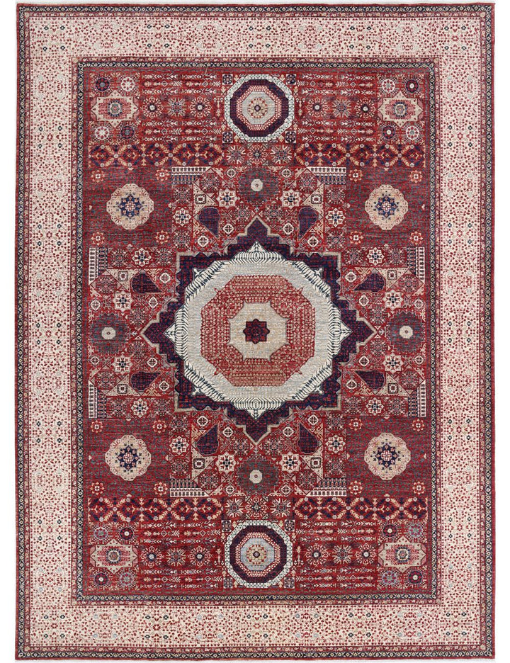 Hand Knotted Fine Mamluk Wool Rug 10' 1" x 13' 9" - No. AT14725