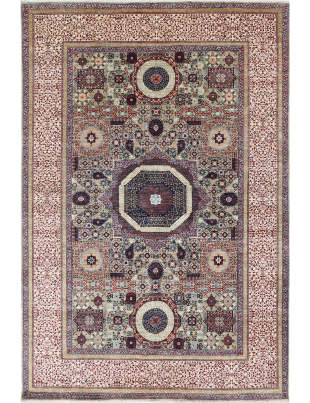 Hand Knotted Fine Mamluk Wool Rug 5' 1" x 8' 10" - No. AT55733
