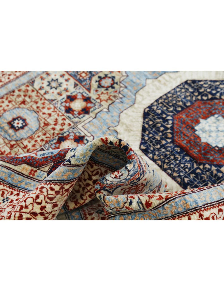 Hand Knotted Fine Mamluk Wool Rug 4' 11" x 6' 9" - No. AT98291