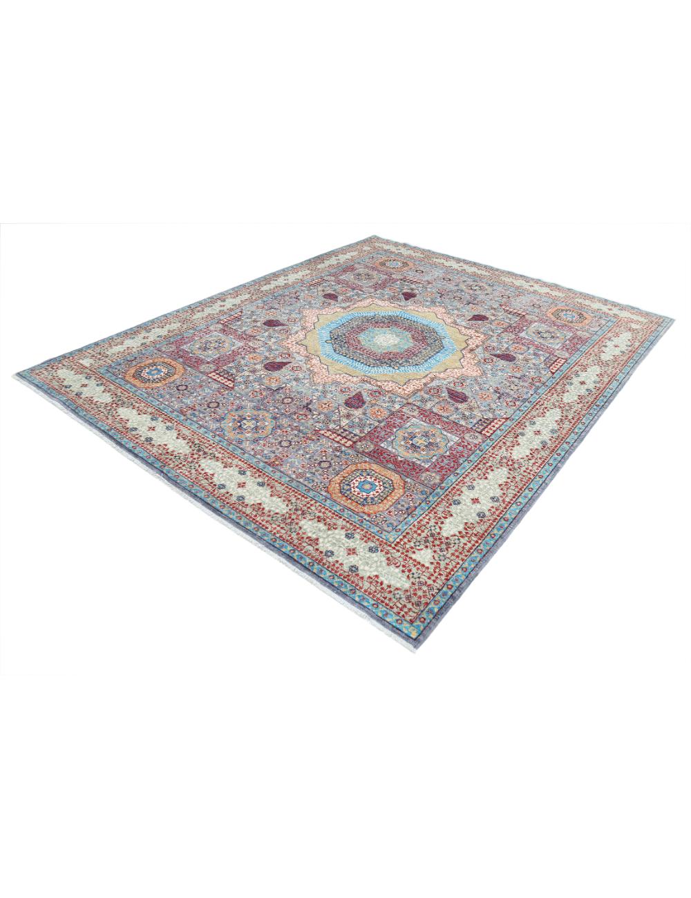 Hand Knotted Mamluk Wool Rug 8' 2" x 9' 9" - No. AT72593