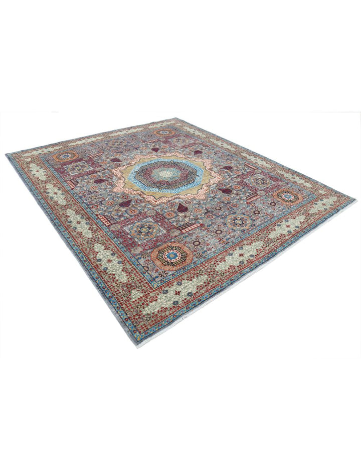 Hand Knotted Mamluk Wool Rug 8' 2" x 9' 9" - No. AT72593