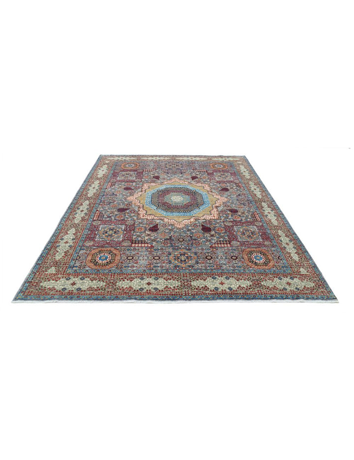 Hand Knotted Mamluk Wool Rug 8' 2" x 9' 9" - No. AT72593