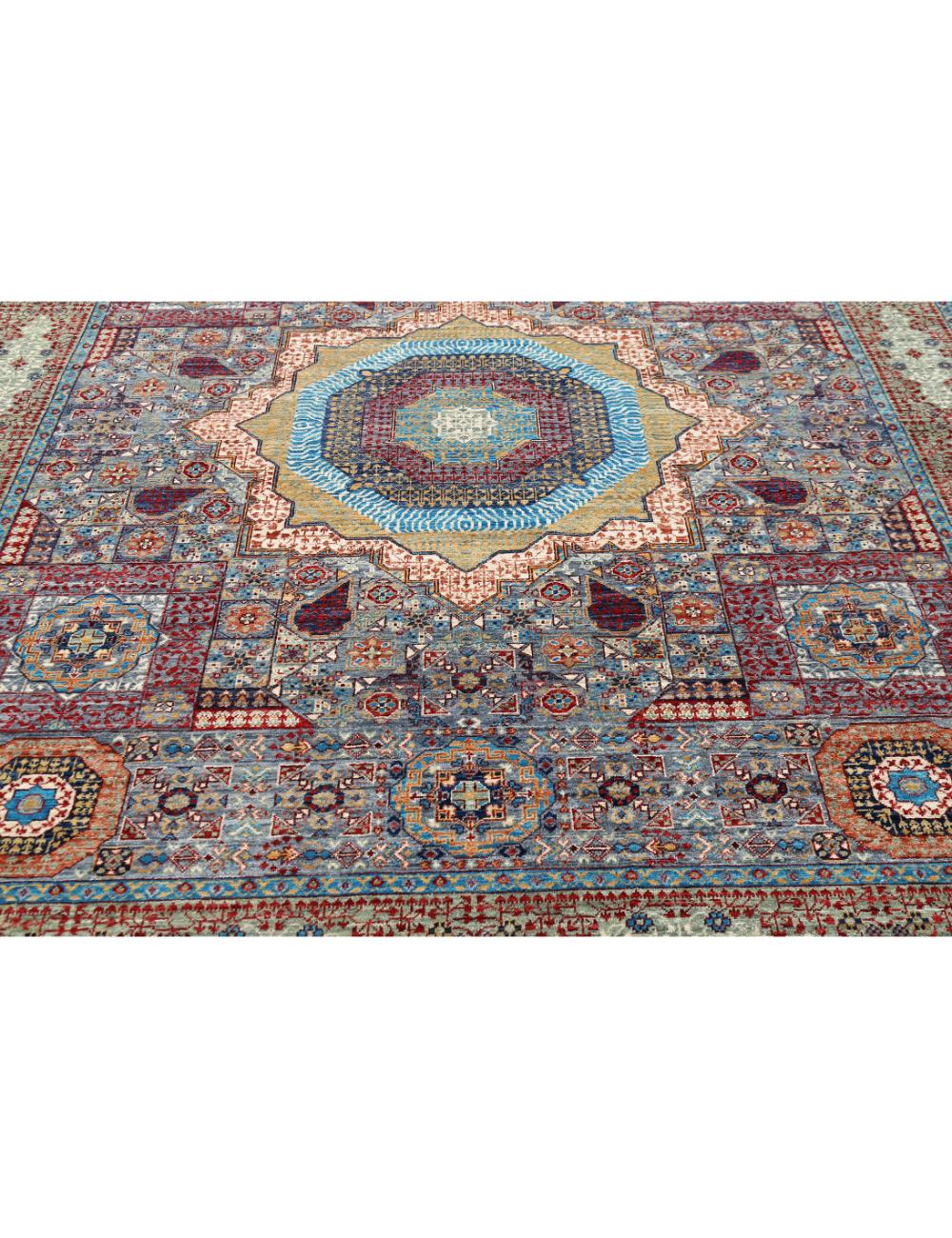 Hand Knotted Mamluk Wool Rug 8' 2" x 9' 9" - No. AT72593