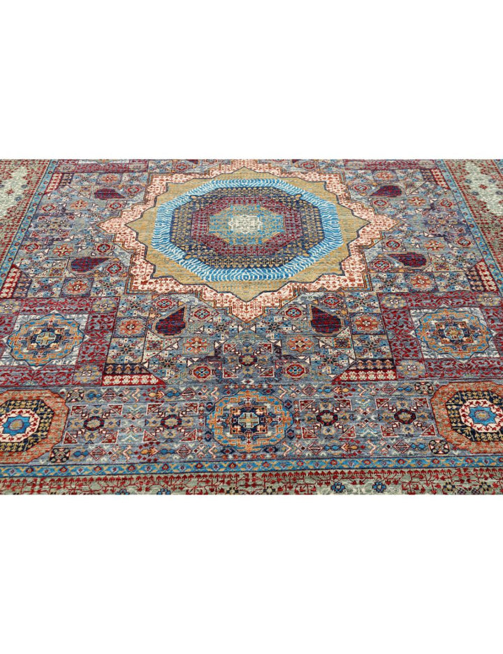 Hand Knotted Mamluk Wool Rug 8' 2" x 9' 9" - No. AT72593