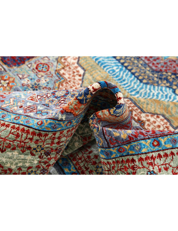 Hand Knotted Mamluk Wool Rug 8' 2" x 9' 9" - No. AT72593
