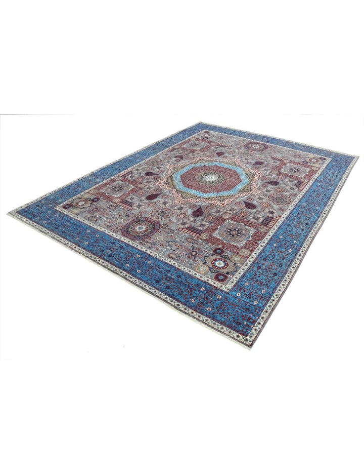 Hand Knotted Fine Mamluk Wool Rug 8' 0" x 9' 10" - No. AT33481