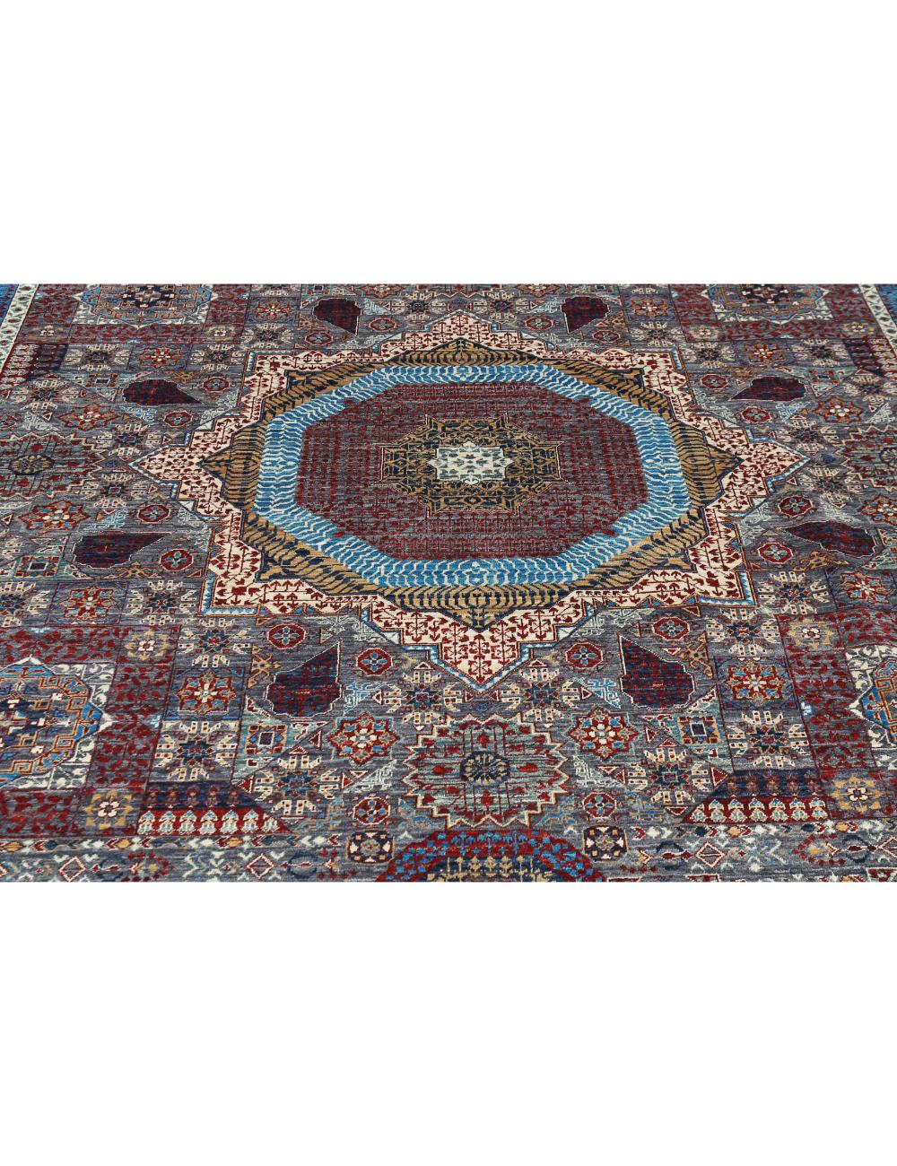 Hand Knotted Fine Mamluk Wool Rug 8' 0" x 9' 10" - No. AT33481