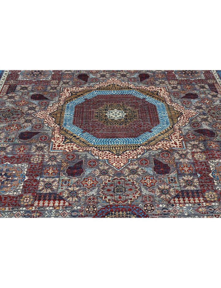 Hand Knotted Fine Mamluk Wool Rug 8' 0" x 9' 10" - No. AT33481