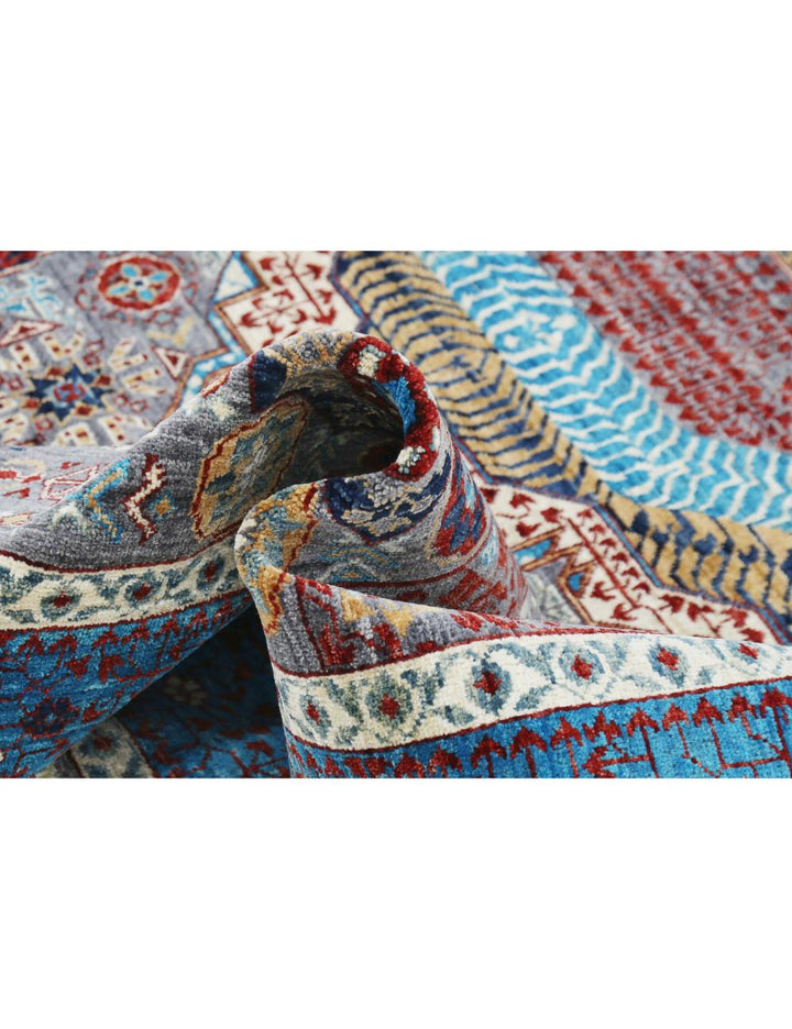 Hand Knotted Fine Mamluk Wool Rug 8' 0" x 9' 10" - No. AT33481