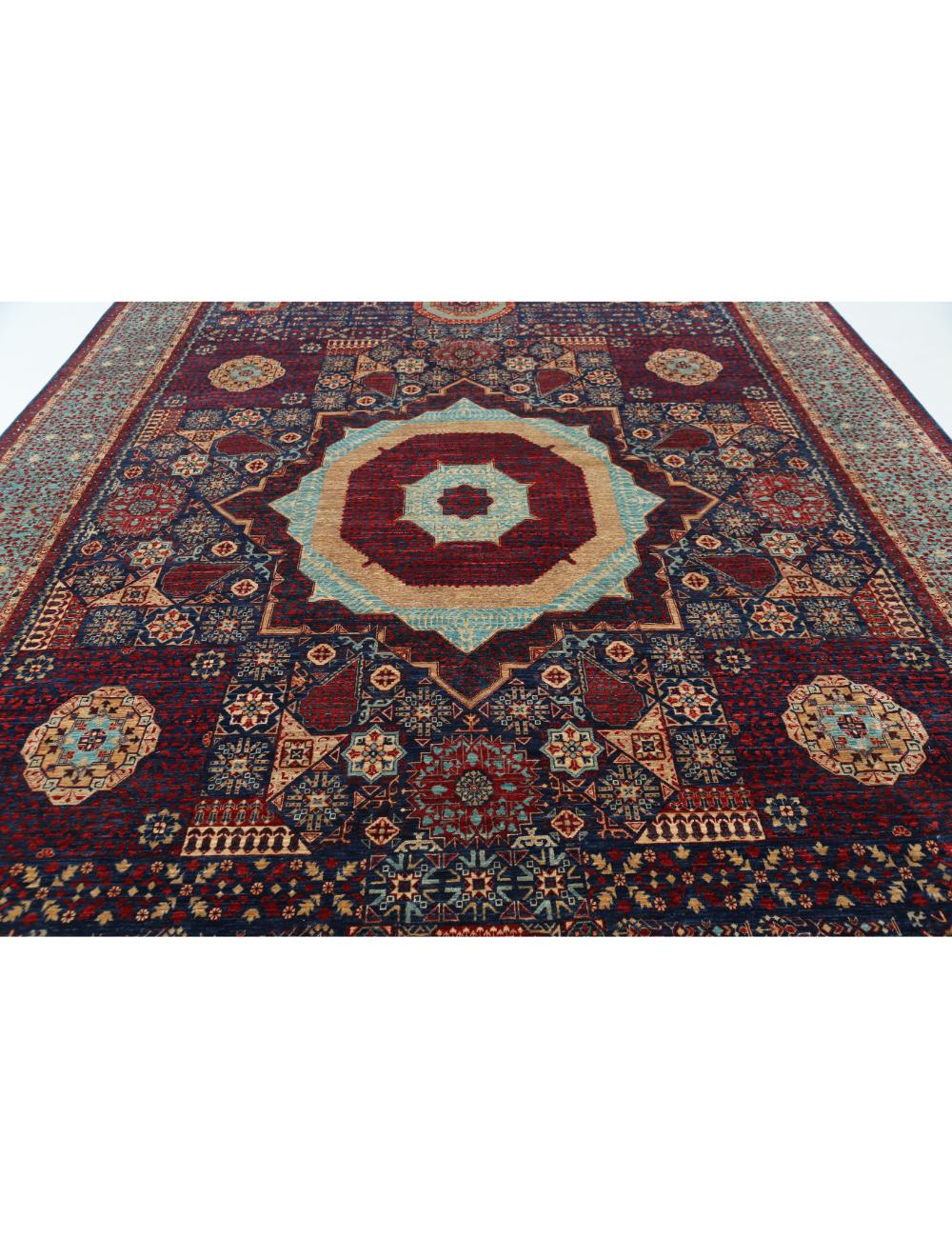 Hand Knotted Fine Mamluk Wool Rug 9' 10" x 14' 7" - No. AT85312