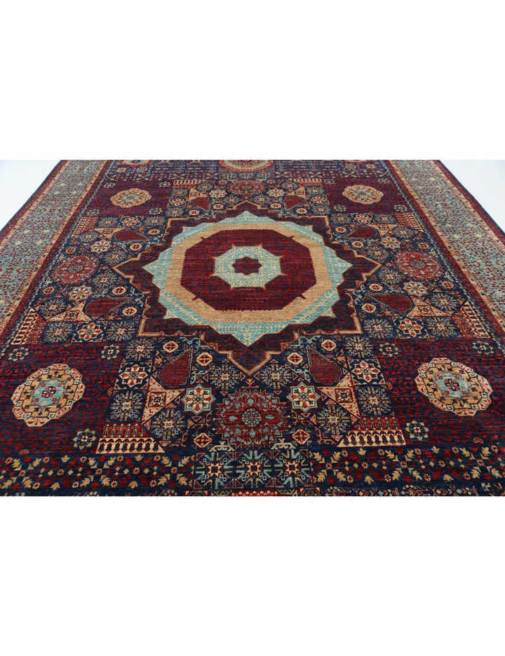 Hand Knotted Fine Mamluk Wool Rug 9' 10" x 14' 7" - No. AT85312