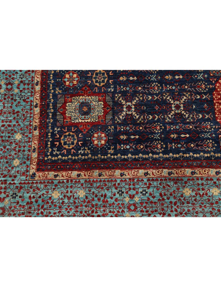Hand Knotted Fine Mamluk Wool Rug 9' 10" x 14' 7" - No. AT85312
