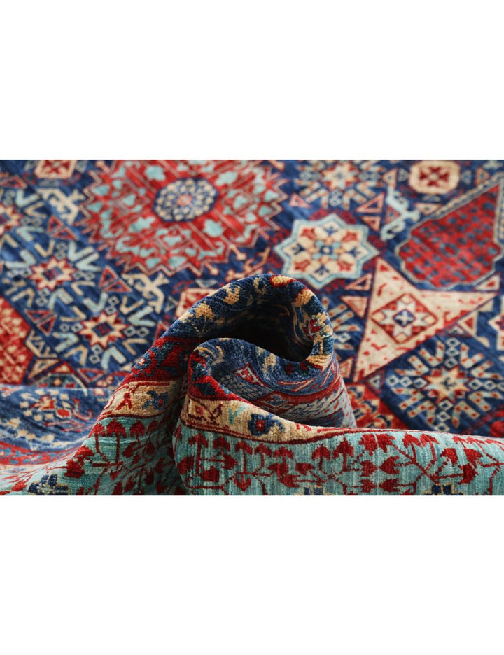 Hand Knotted Fine Mamluk Wool Rug 9' 10" x 14' 7" - No. AT85312