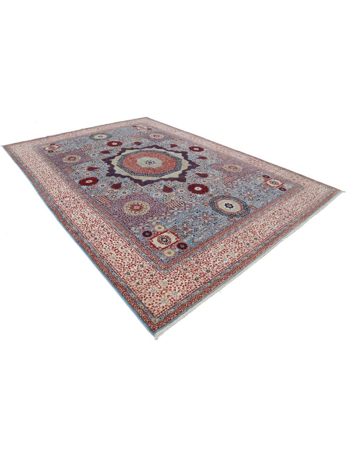 Hand Knotted Fine Mamluk Wool Rug 8' 10" x 12' 3" - No. AT48619