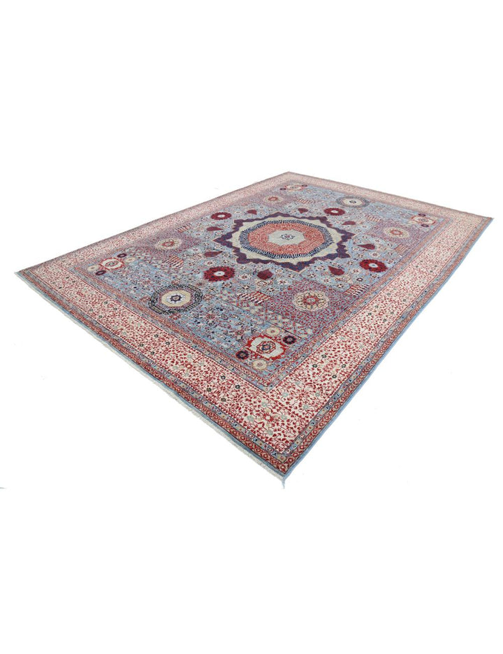 Hand Knotted Fine Mamluk Wool Rug 8' 10" x 12' 3" - No. AT48619