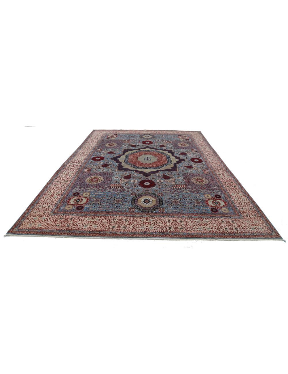 Hand Knotted Fine Mamluk Wool Rug 8' 10" x 12' 3" - No. AT48619