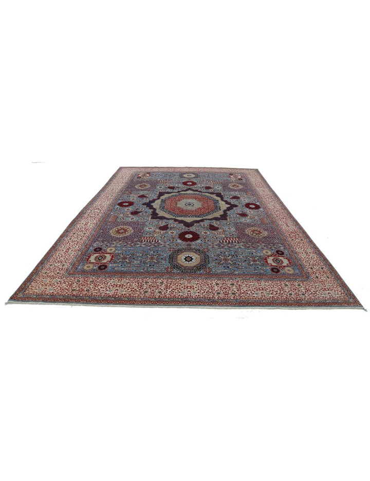 Hand Knotted Fine Mamluk Wool Rug 8' 10" x 12' 3" - No. AT48619