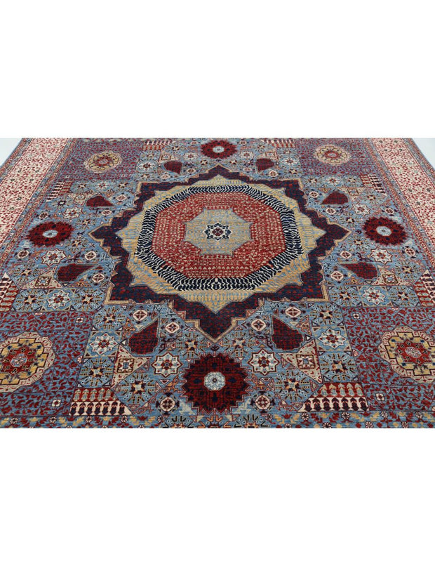 Hand Knotted Fine Mamluk Wool Rug 8' 10" x 12' 3" - No. AT48619