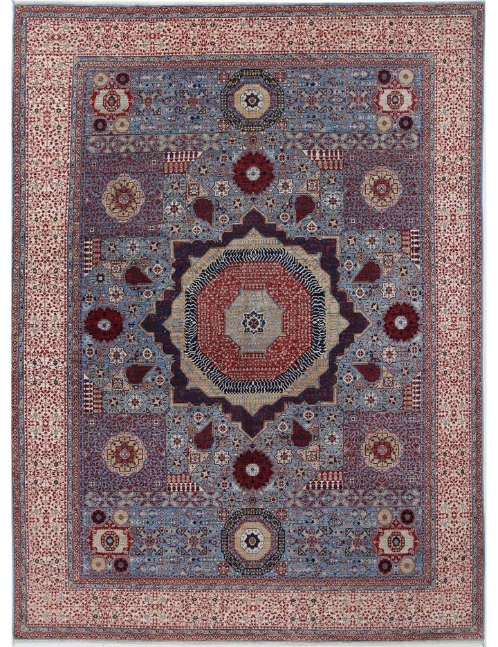 Hand Knotted Fine Mamluk Wool Rug 8' 10" x 12' 3" - No. AT48619