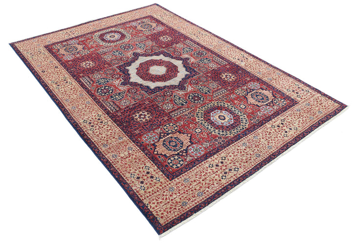 Hand Knotted Mamluk Wool Rug 5' 3" x 7' 6" - No. AT65818