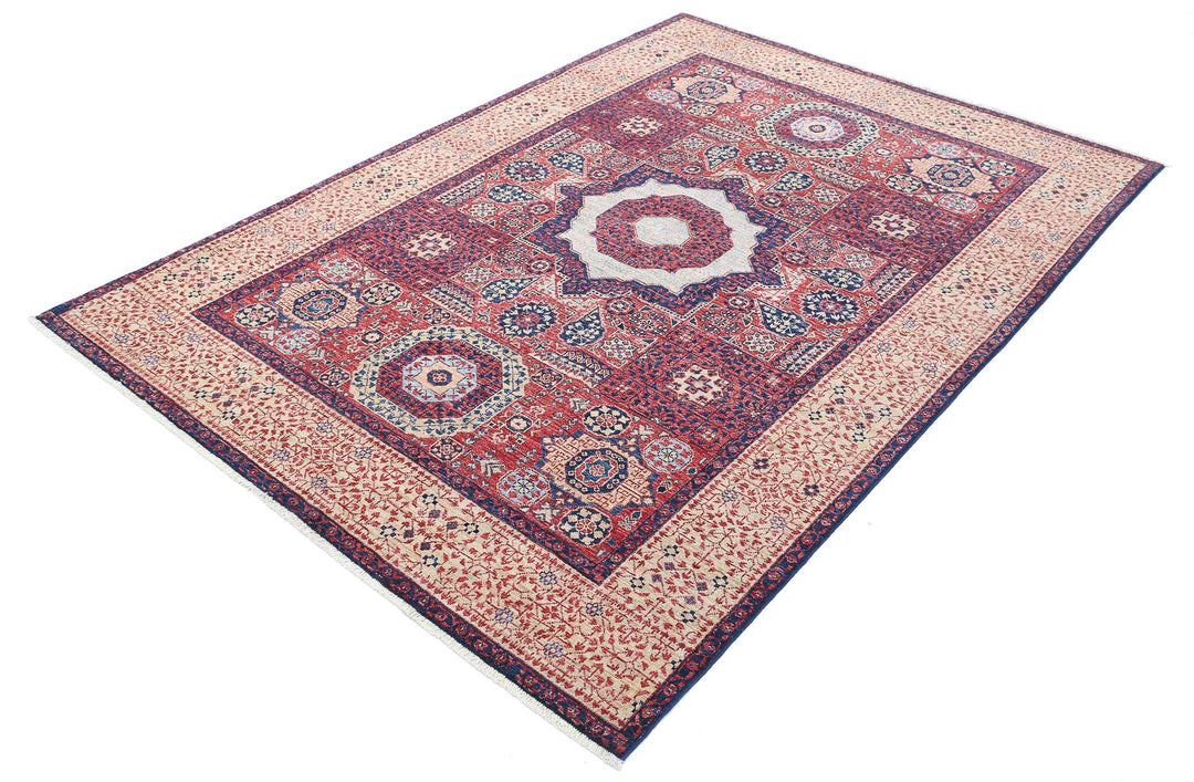 Hand Knotted Mamluk Wool Rug 5' 3" x 7' 6" - No. AT65818