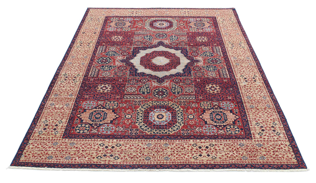 Hand Knotted Mamluk Wool Rug 5' 3" x 7' 6" - No. AT65818