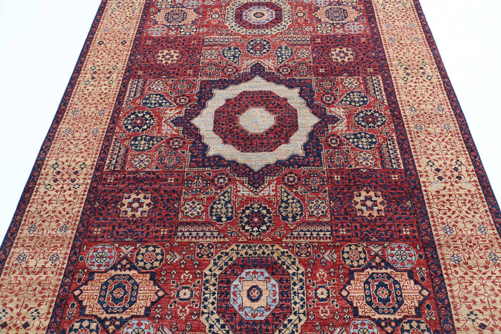 Hand Knotted Mamluk Wool Rug 5' 3" x 7' 6" - No. AT65818