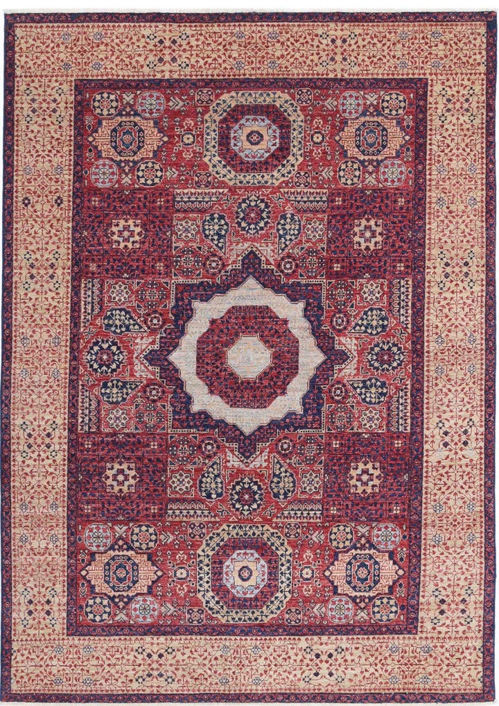 Hand Knotted Mamluk Wool Rug 5' 3" x 7' 6" - No. AT65818