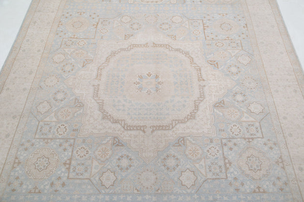 Hand Knotted Fine Mamluk Wool Rug 6' 3" x 9' 4" - No. AT76515