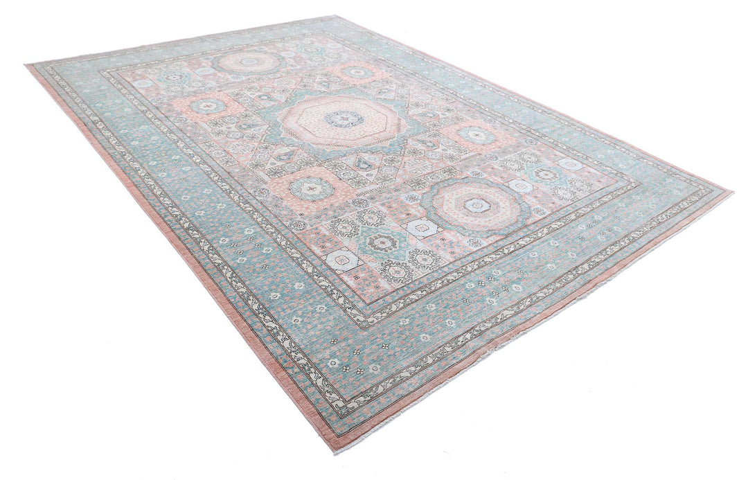 Hand Knotted Fine Mamluk Wool Rug 8' 1" x 11' 1" - No. AT28986