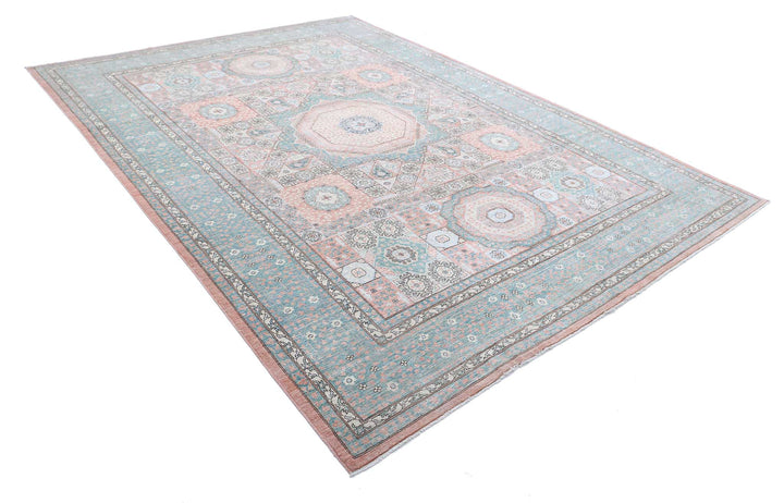 Hand Knotted Fine Mamluk Wool Rug 8' 1" x 11' 1" - No. AT28986