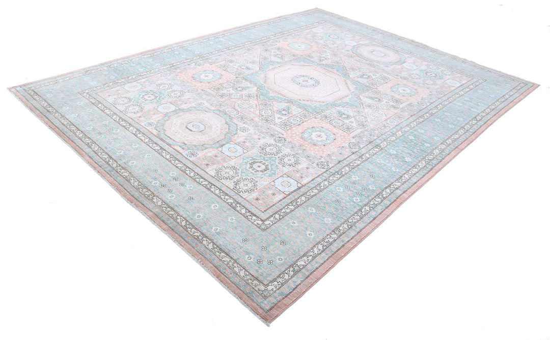 Hand Knotted Fine Mamluk Wool Rug 8' 1" x 11' 1" - No. AT28986