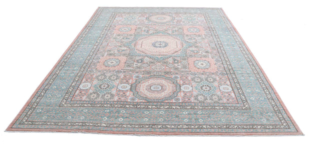 Hand Knotted Fine Mamluk Wool Rug 8' 1" x 11' 1" - No. AT28986
