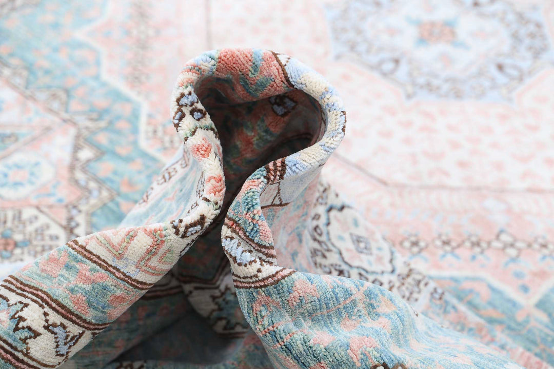 Hand Knotted Fine Mamluk Wool Rug 8' 1" x 11' 1" - No. AT28986