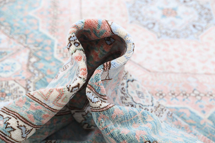 Hand Knotted Fine Mamluk Wool Rug 8' 1" x 11' 1" - No. AT28986