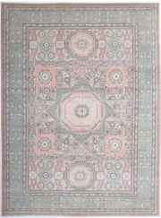 Hand Knotted Fine Mamluk Wool Rug 8' 1" x 11' 1" - No. AT28986