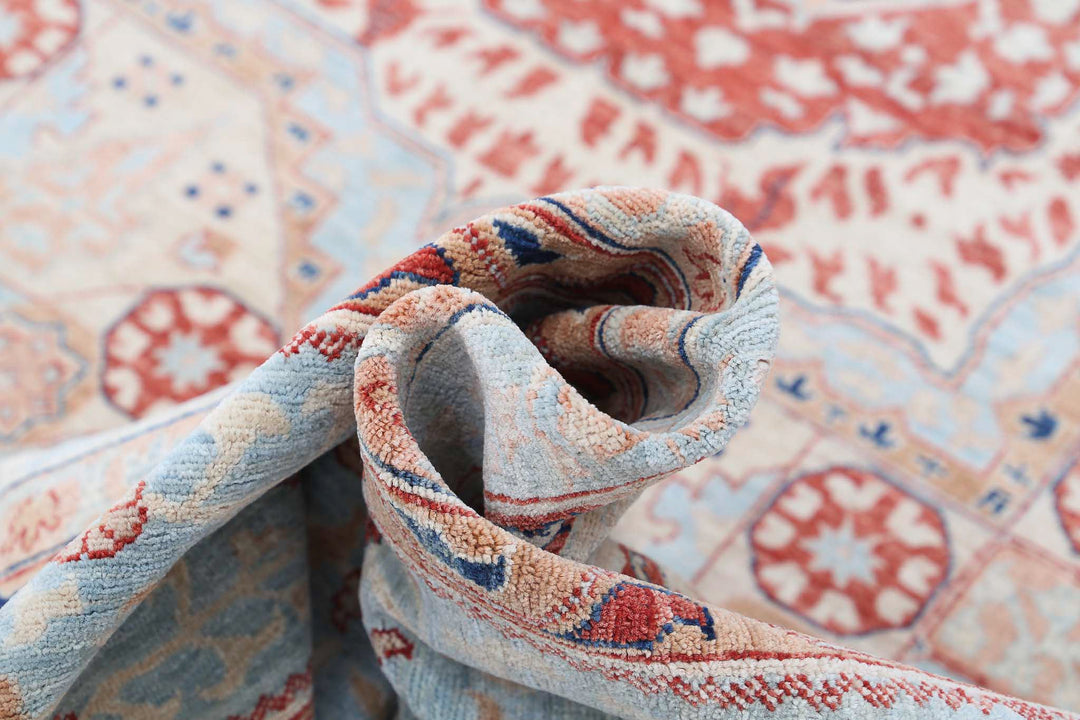 Hand Knotted Fine Mamluk Wool Rug 9' 0" x 11' 9" - No. AT97415