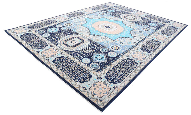 Hand Knotted Fine Mamluk Wool Rug 8' 10" x 12' 0" - No. AT68094