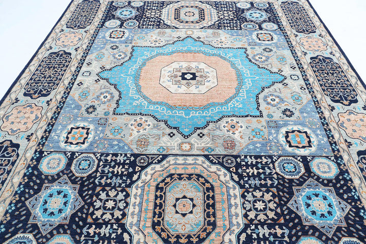 Hand Knotted Fine Mamluk Wool Rug 8' 10" x 12' 0" - No. AT68094