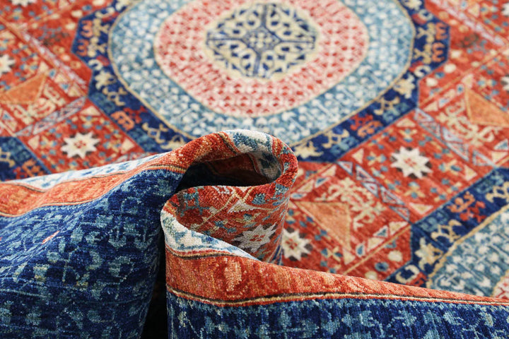 Hand Knotted Fine Mamluk Wool Rug 9' 10" x 13' 3" - No. AT60538