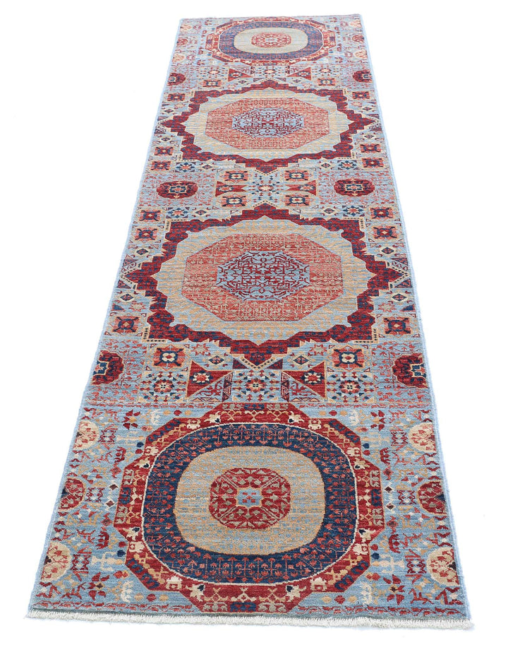 Hand Knotted Fine Mamluk Wool Rug 2' 6" x 9' 6" - No. AT52253